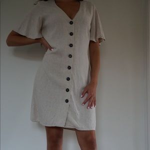 ‘Twig’ cream midi dress